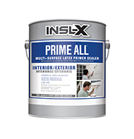 The Paint Bucket Prime All™ Multi-Surface Latex Primer Sealer is a high-quality primer designed for multiple interior and exterior surfaces with powerful stain blocking and spatter resistance.

Powerful Stain Blocking
Strong adhesion and sealing properties
Low VOC
Dry to touch in less than 1 hour
Spatter resistant
Mildew resistant finish
Qualifies for LEED® v4 Creditboom