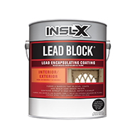 The Paint Bucket Lead Block is a water-based elastomeric acrylic coating with excellent adhesion, elongation, and tensile strength characteristics. When applied to surfaces bearing lead-containing paint, this product will seal in the lead paint with a thick, elastic membrane sheathing.

A cost-effective alternative to lead paint remediation
Creates a barrier over lead paints
For interior or exterior use
Easy application with brush, roller, or spray
Can be used as a primer or top coat
Attractive eggshell finishboom