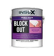 The Paint Bucket Block Out® Interior Primer is a modified synthetic primer-sealer carried in a special solvent that dries quickly and is effective over many different stains, including: water, tannin, smoke, rust, pencil, ink, nicotine, and coffee. Block Out primes, seals, and protects and can be used on bare or previously painted surfaces; interior drywall, plaster, wood, or masonry; and exterior masonry surfaces. Can be used as a spot primer for exterior wood shingles/composition siding.

Solvent-based sealer
Seals hard-to-cover stains
Quick-dry formula allows for same-day priming and topcoating
Top-coat with alkyd or latex paints of any sheenboom